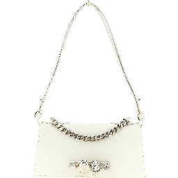 White Calfskin Shoulder Bag