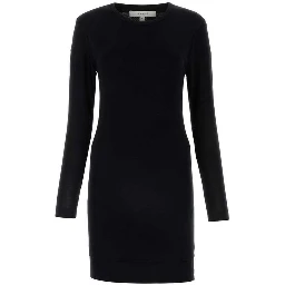 Black Cotton Casual Dress