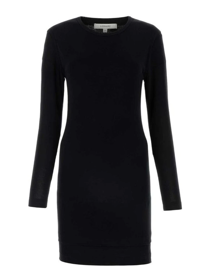Black Cotton Casual Dress