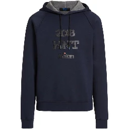 Blue Elastane Sweatshirt
