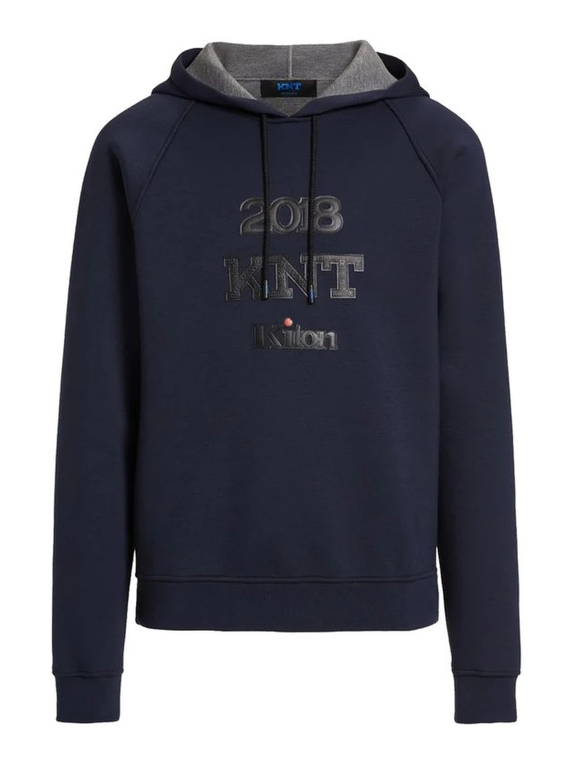 Blue Elastane Sweatshirt
