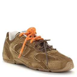 Brown Calf Leather Bos Taurus Athletic Sneakers
