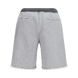Gray Cotton Bermuda Shorts