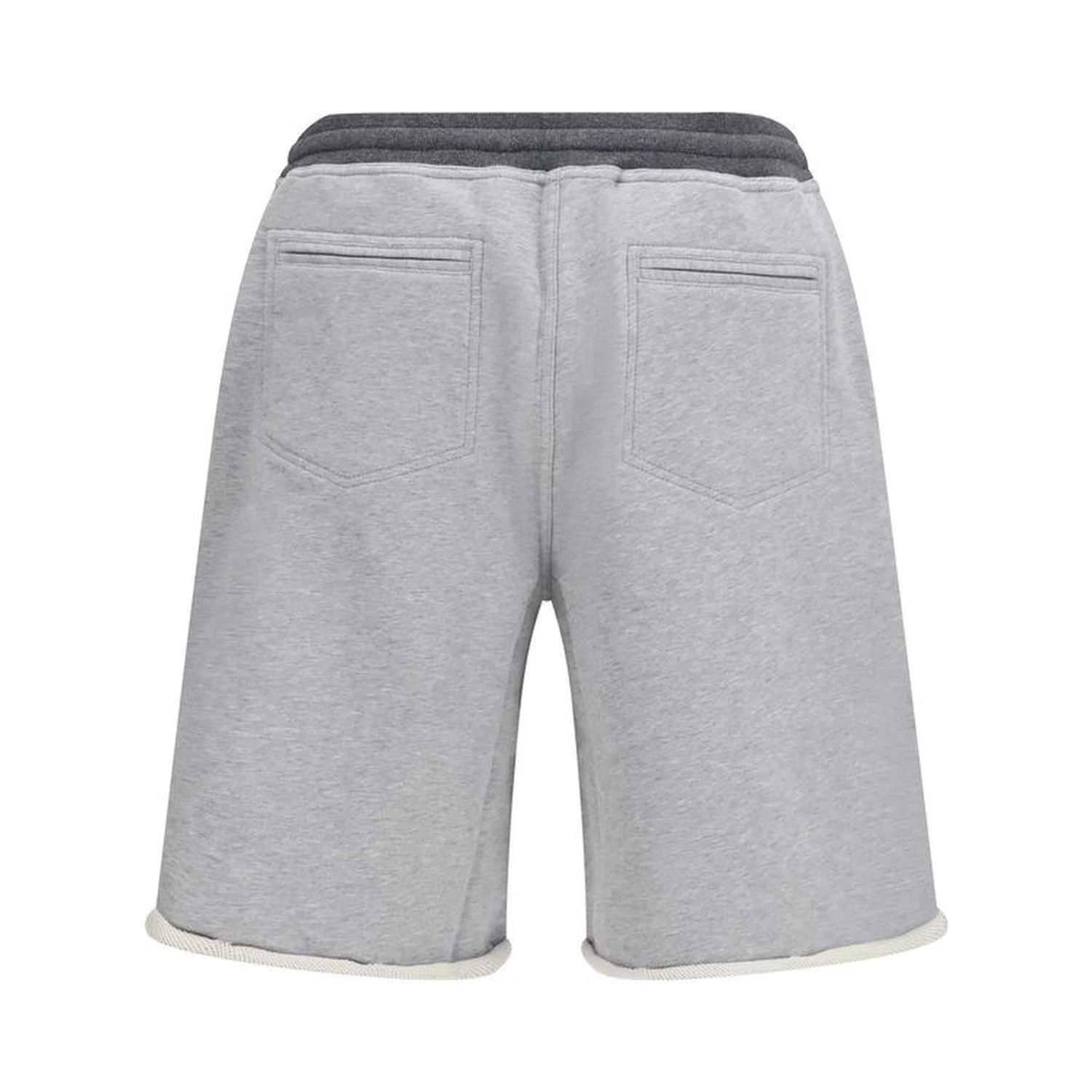 Gray Cotton Bermuda Shorts