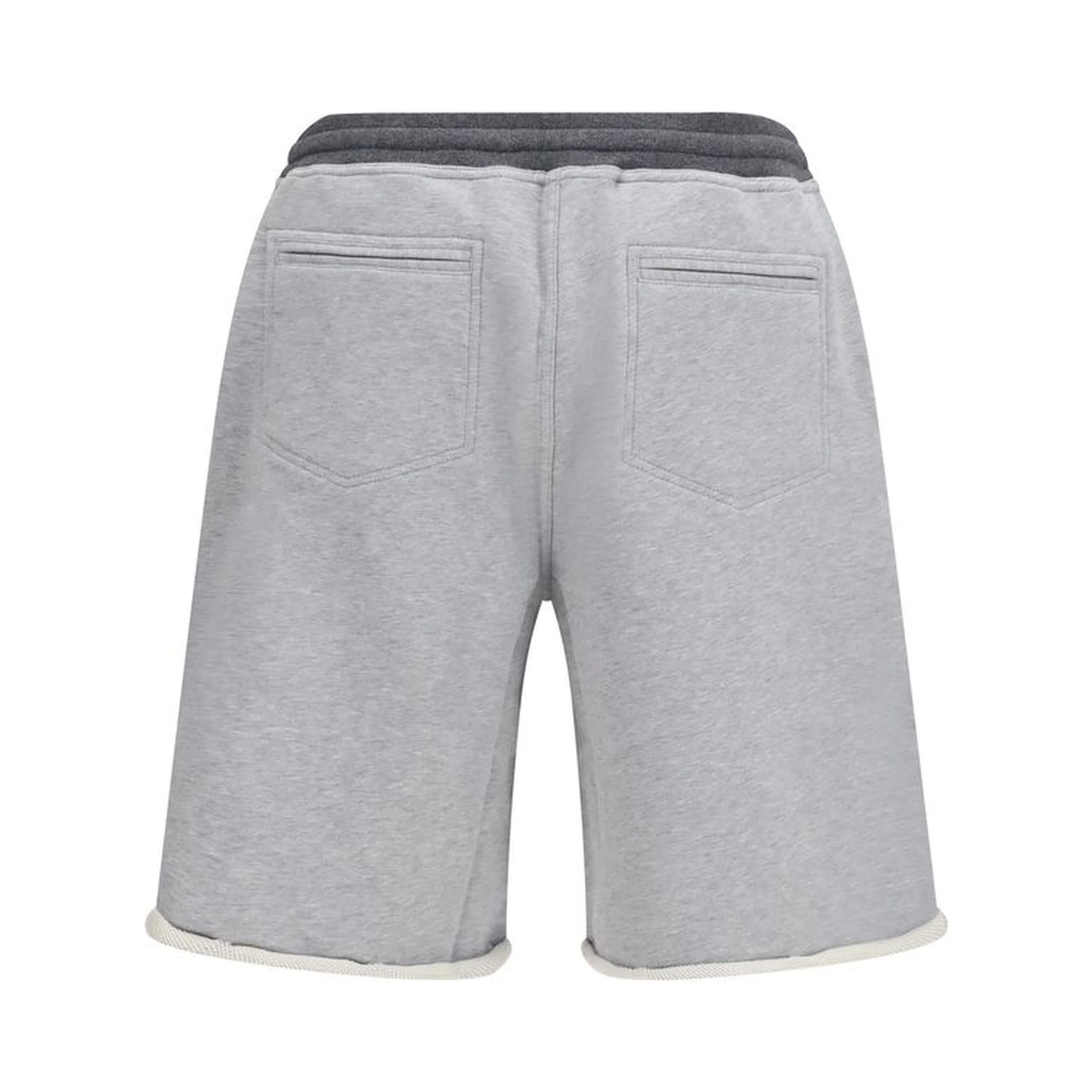Gray Cotton Bermuda Shorts