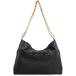 Black Calfskin Shoulder Bag