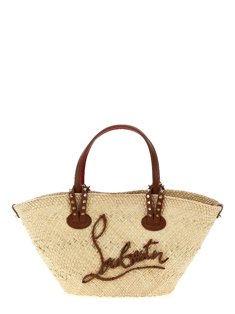 Beige Raffia Handbag