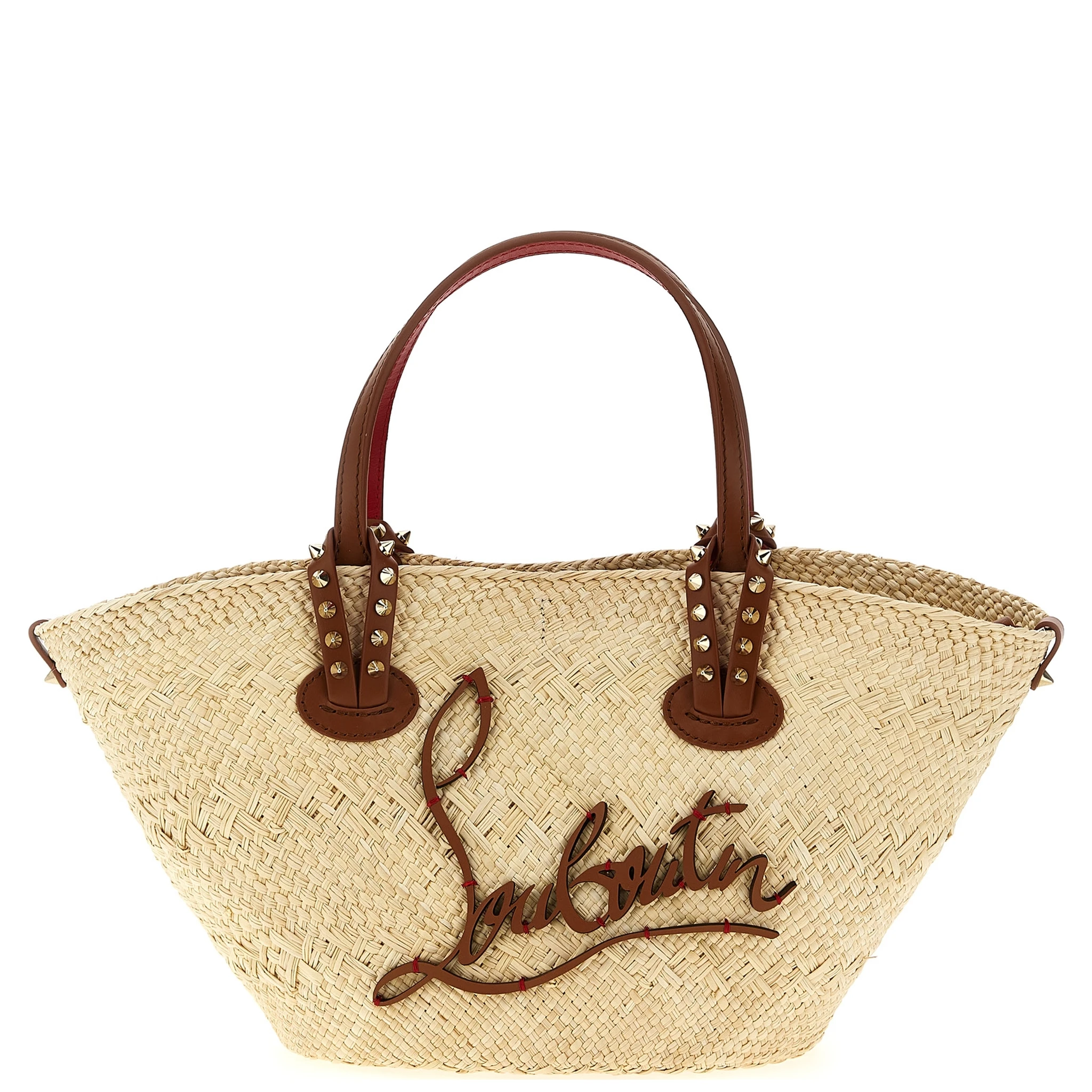 Beige Raffia Handbag