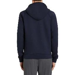Blue Elastane Sweatshirt