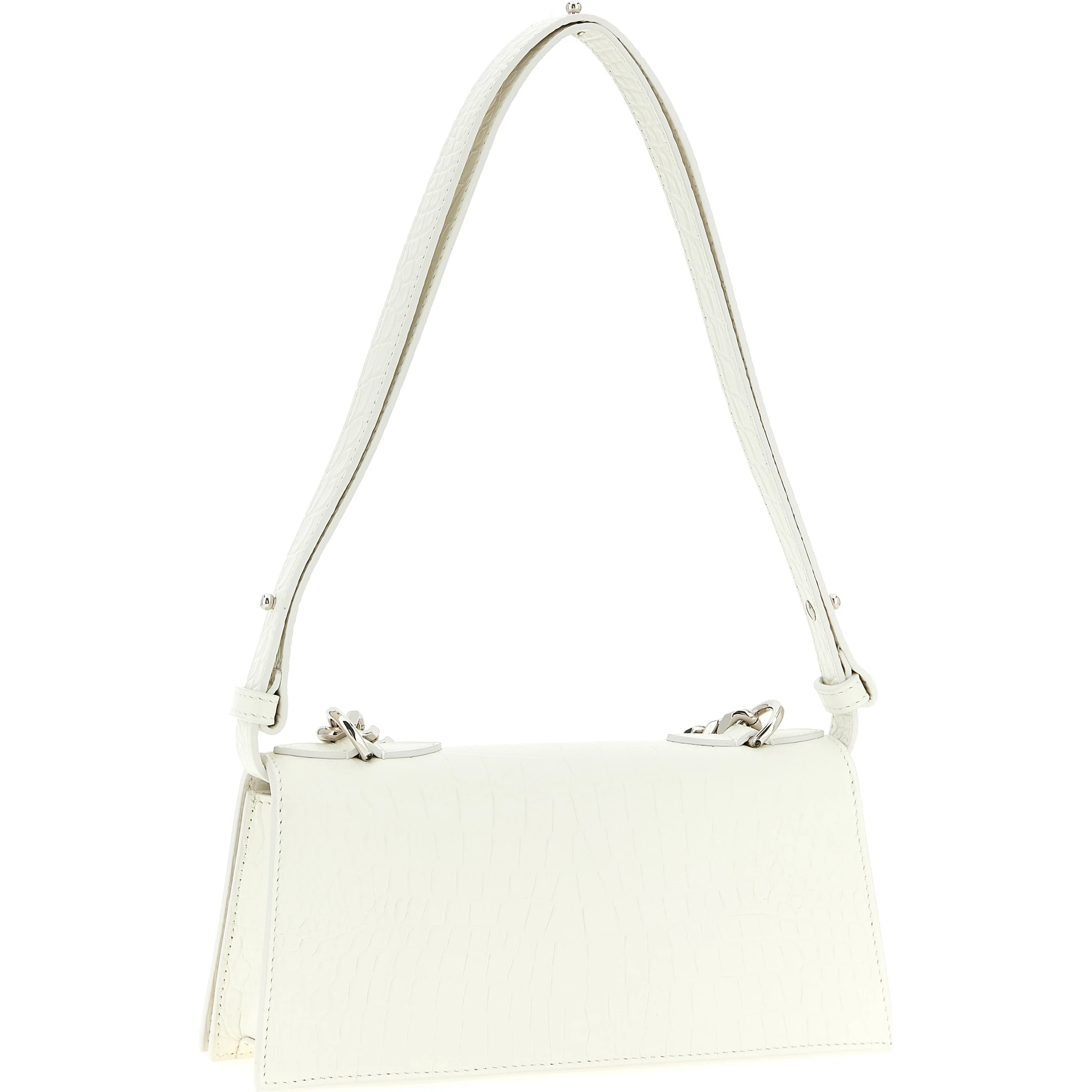 White Calfskin Shoulder Bag
