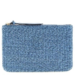 Blue Polypropylene Clutch Bag