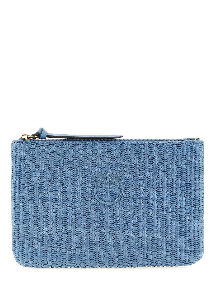 Blue Polypropylene Clutch Bag