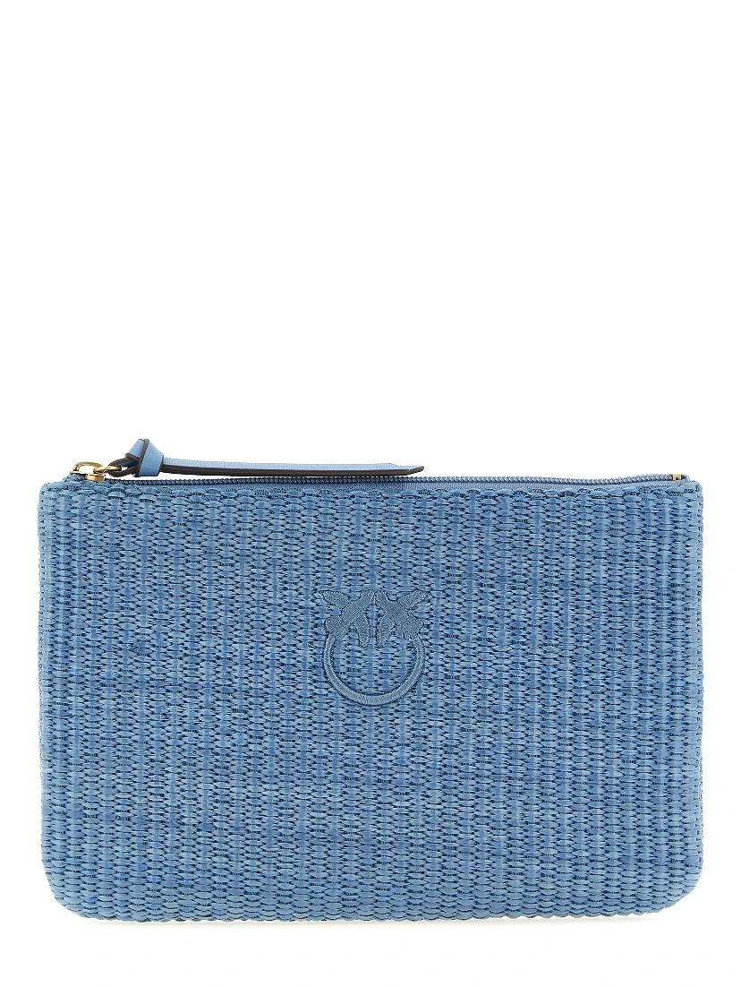 Blue Polypropylene Clutch Bag