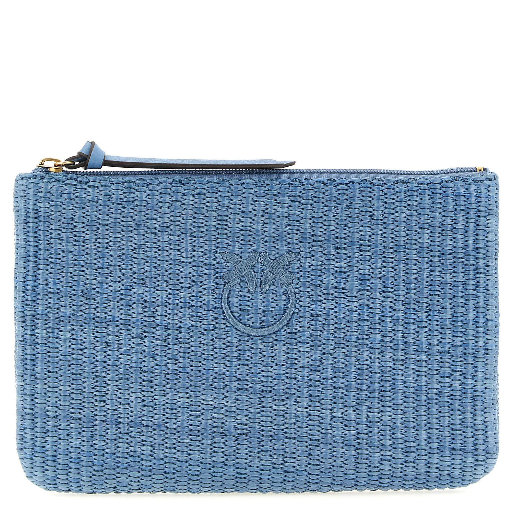 Blue Polypropylene Clutch Bag