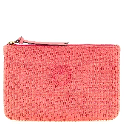 Fuchsia Polypropylene Clutch Bag
