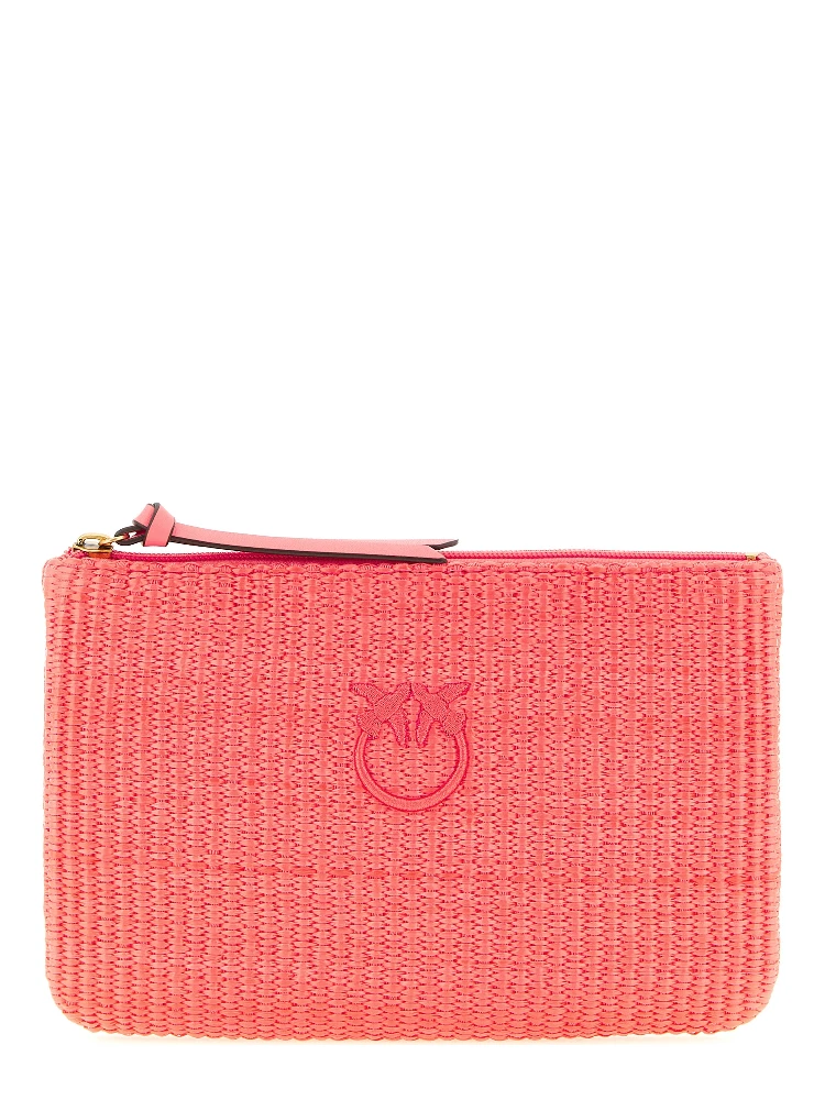 Fuchsia Polypropylene Clutch Bag