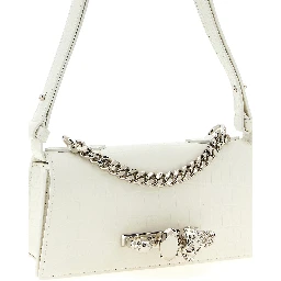 White Calfskin Shoulder Bag