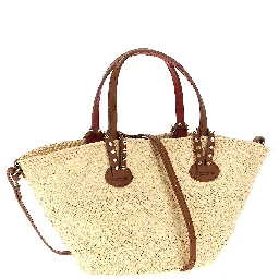 Beige Raffia Handbag