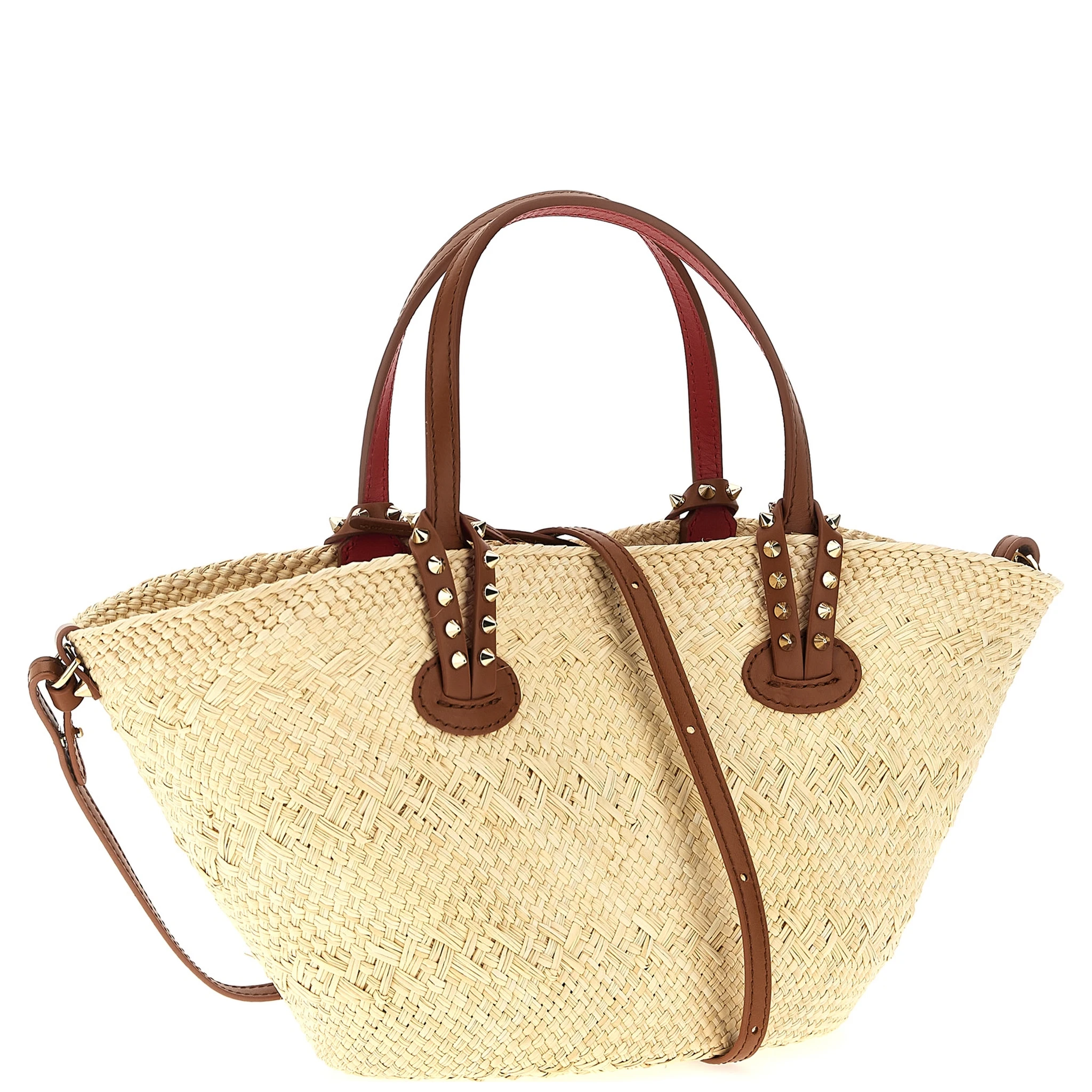 Beige Raffia Handbag