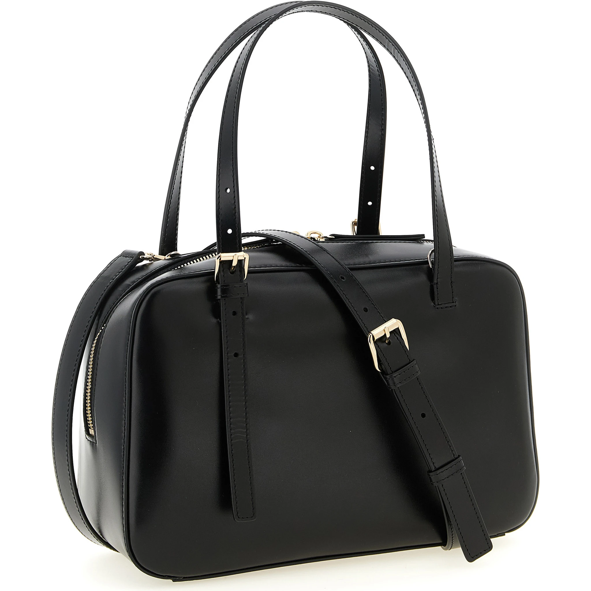 Black Cowhide Handbag