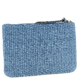 Blue Polypropylene Clutch Bag