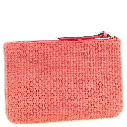 Fuchsia Polypropylene Clutch Bag