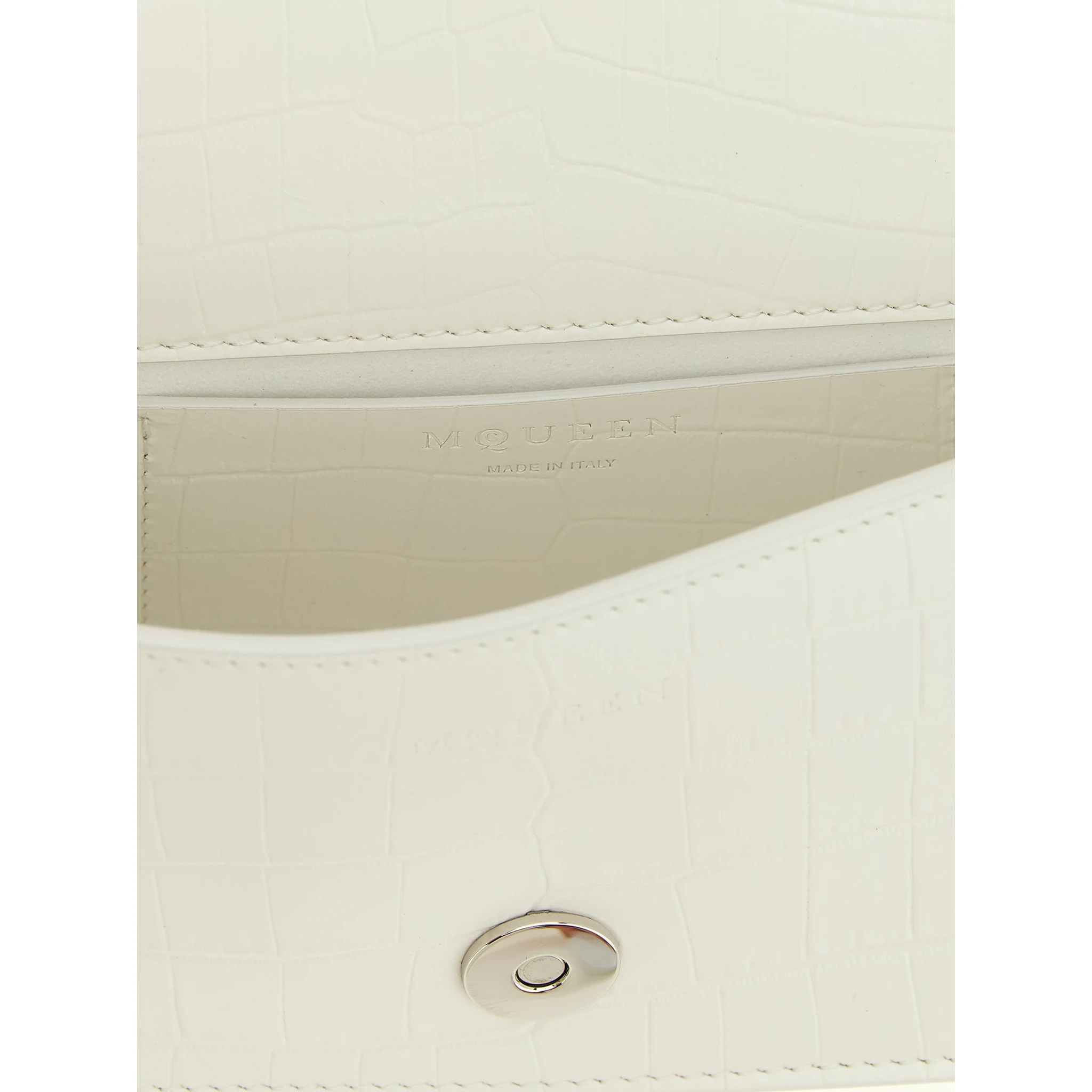 White Calfskin Shoulder Bag