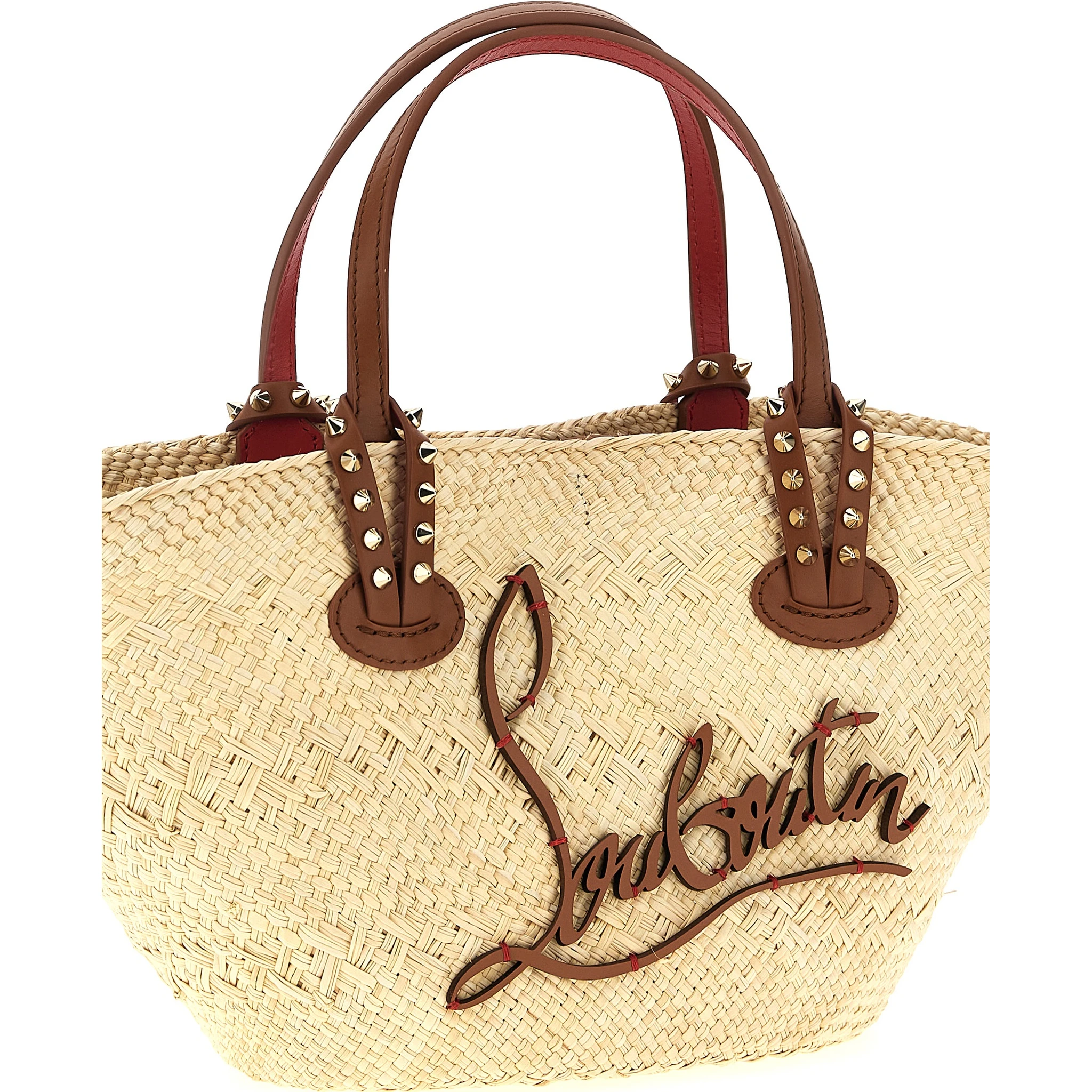 Beige Raffia Handbag