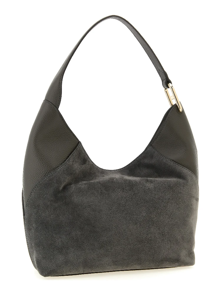 Gray Calfskin Shoulder Bag alternative