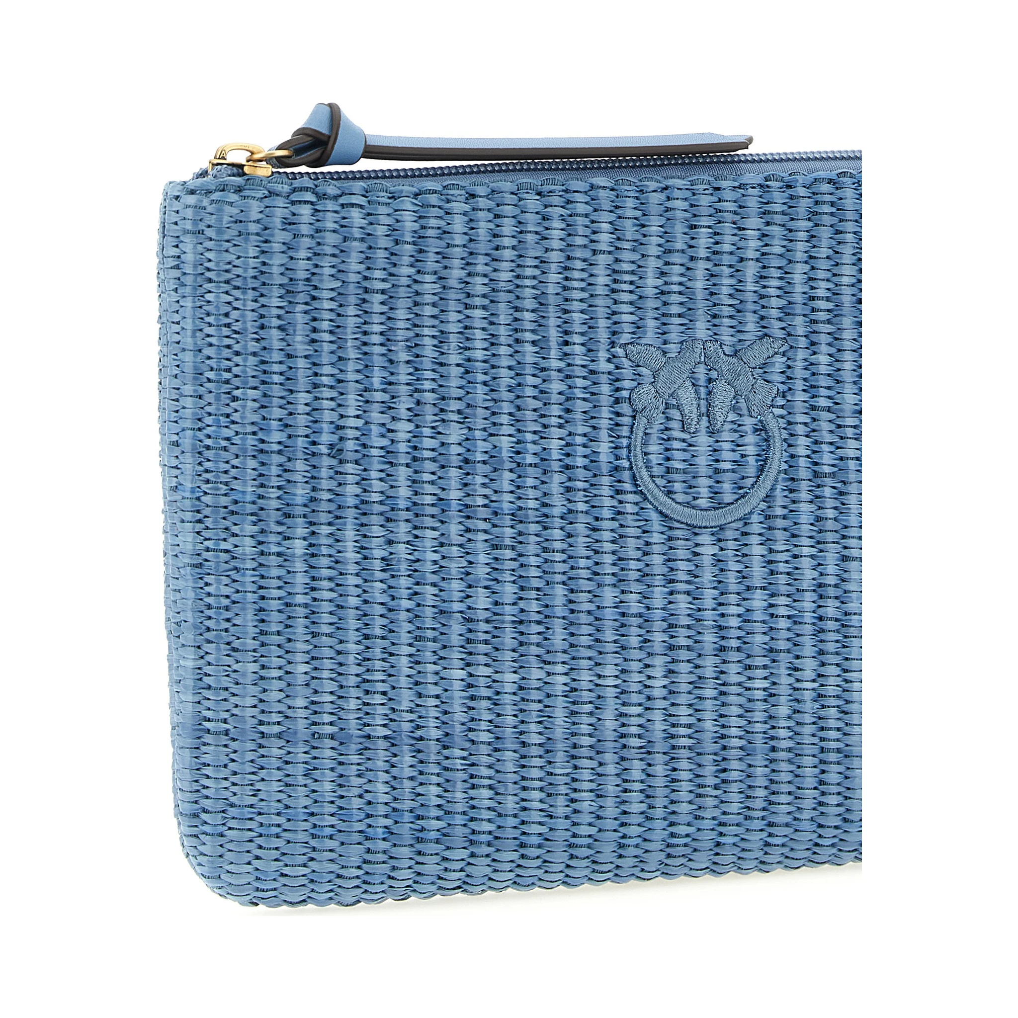 Blue Polypropylene Clutch Bag