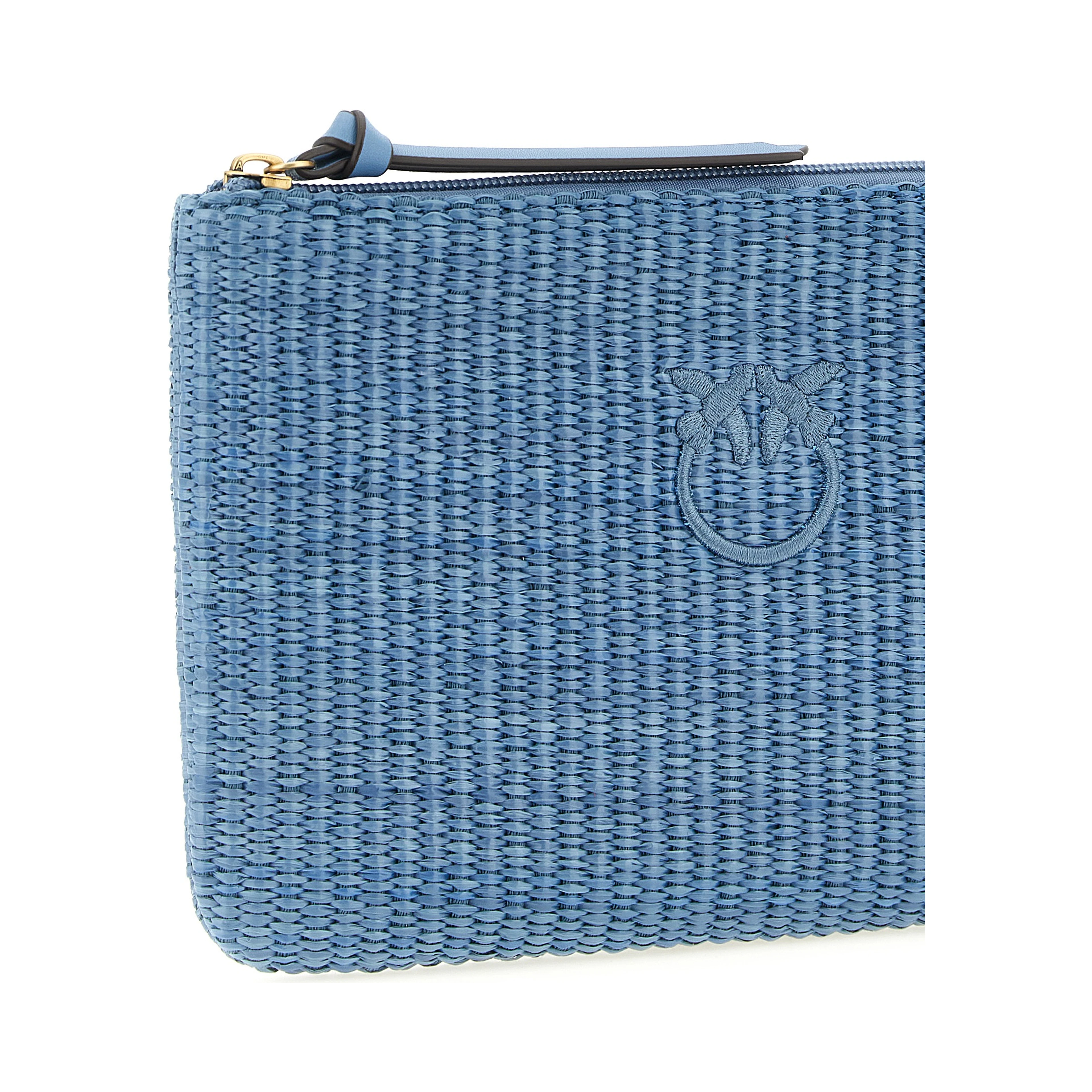 Blue Polypropylene Clutch Bag