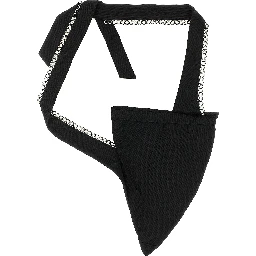 Black Cotton Crossbody Bag