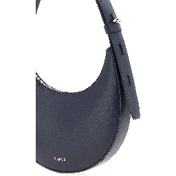Blue Calfskin Shoulder Bag