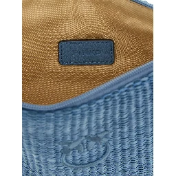 Blue Polypropylene Clutch Bag