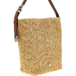 Multicolor Cowhide Shoulder Bag