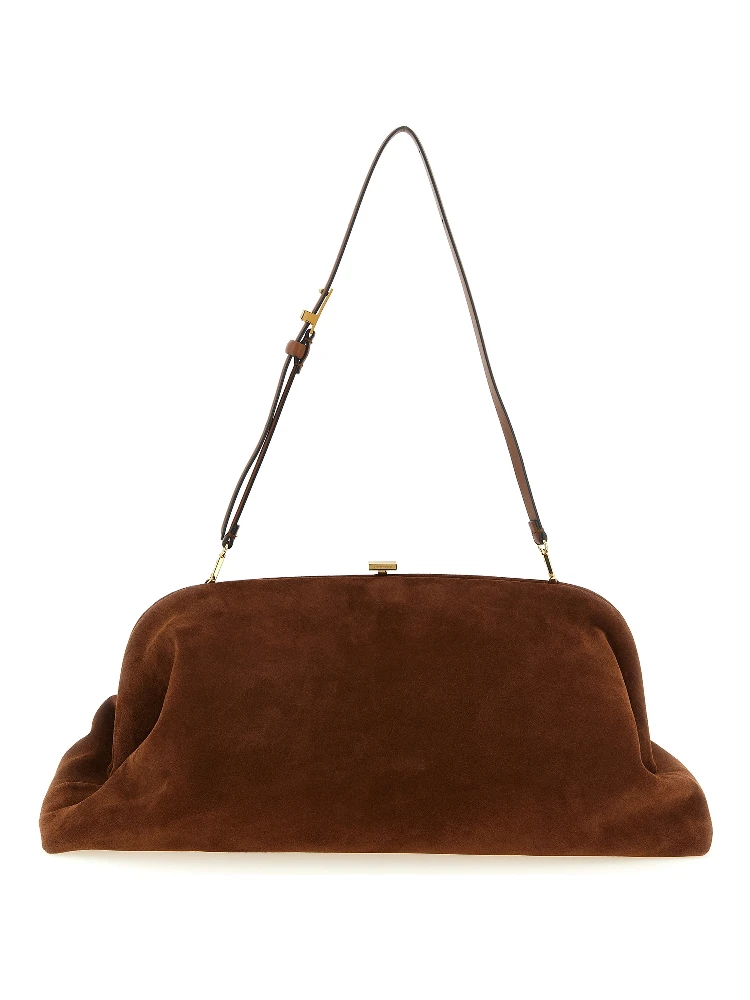 Brown Leather Clutch Bag