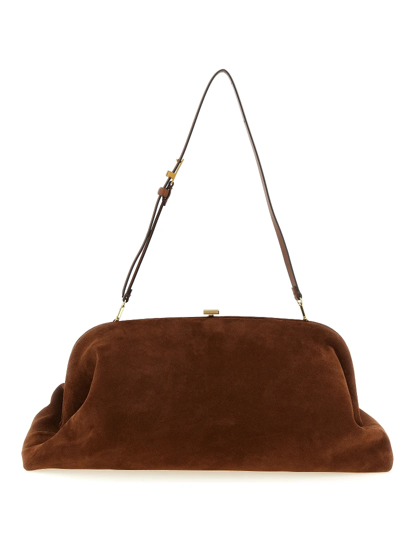Brown Leather Clutch Bag