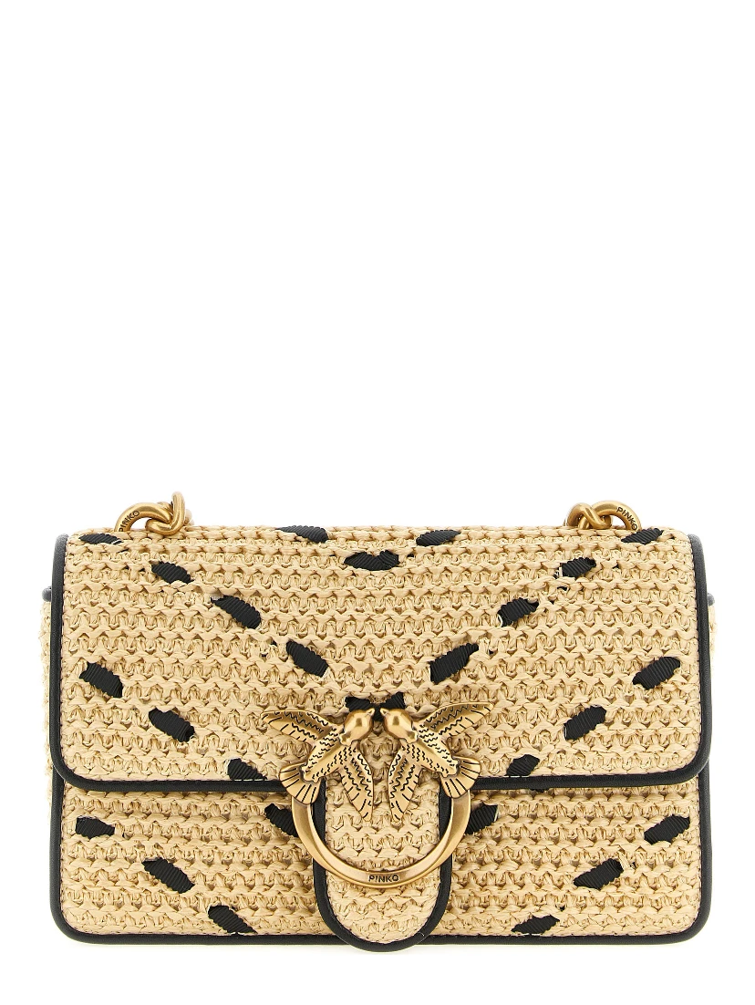 Beige Cowhide Crossbody Bag