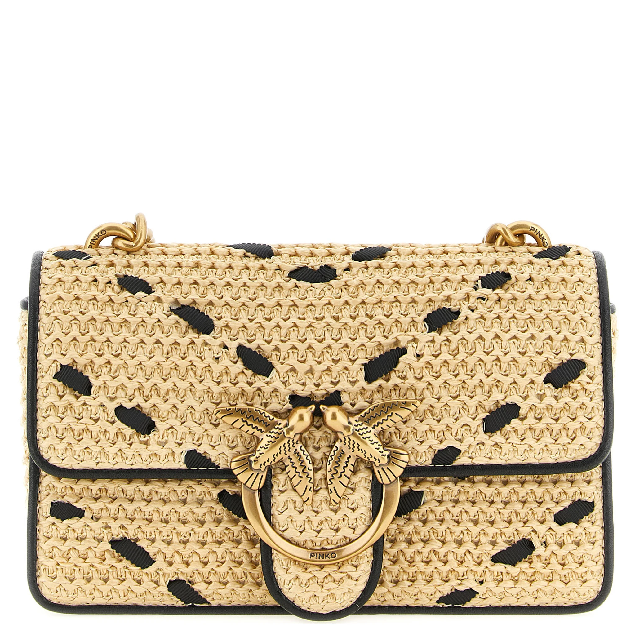 Beige Cowhide Crossbody Bag