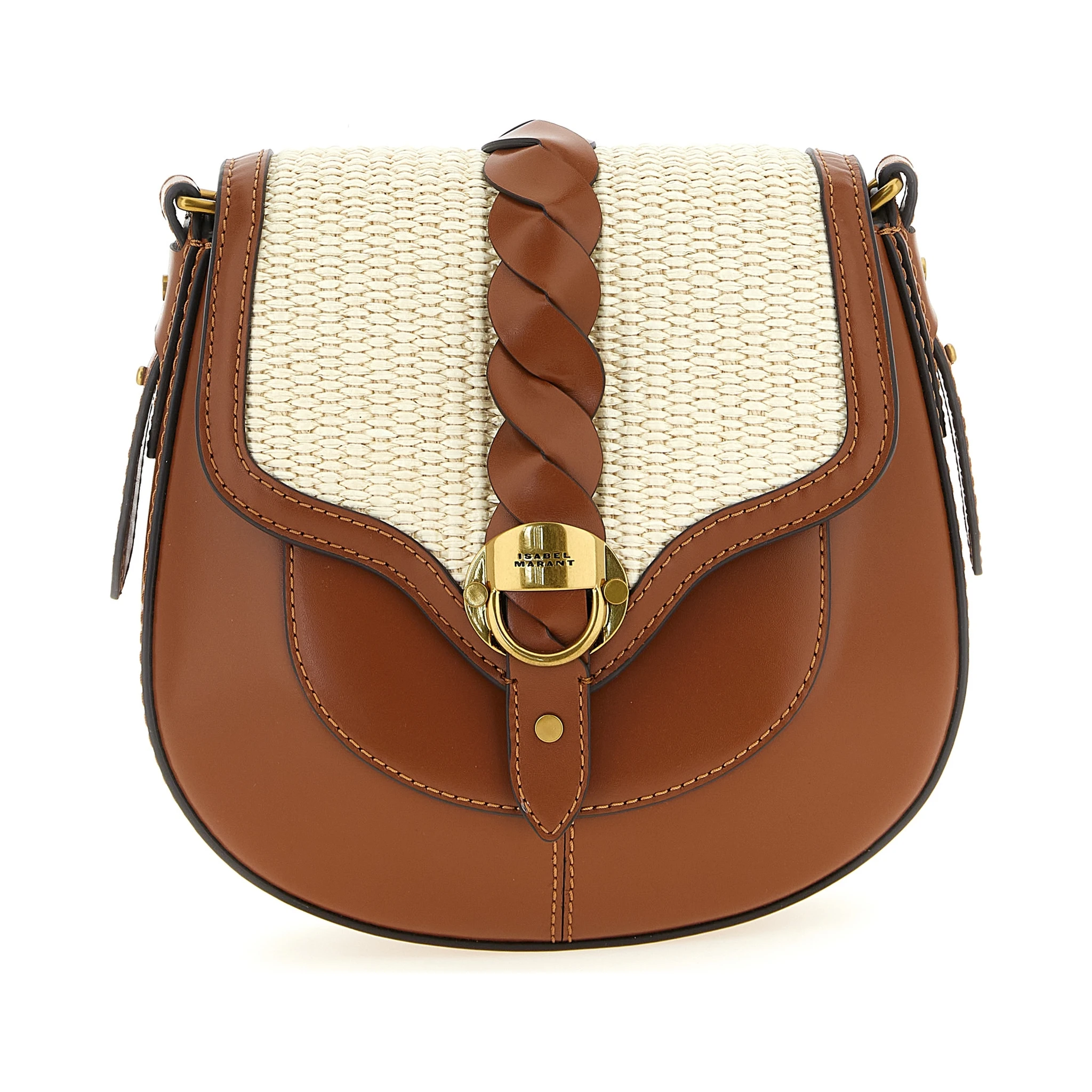 Brown Calfskin Crossbody Bag