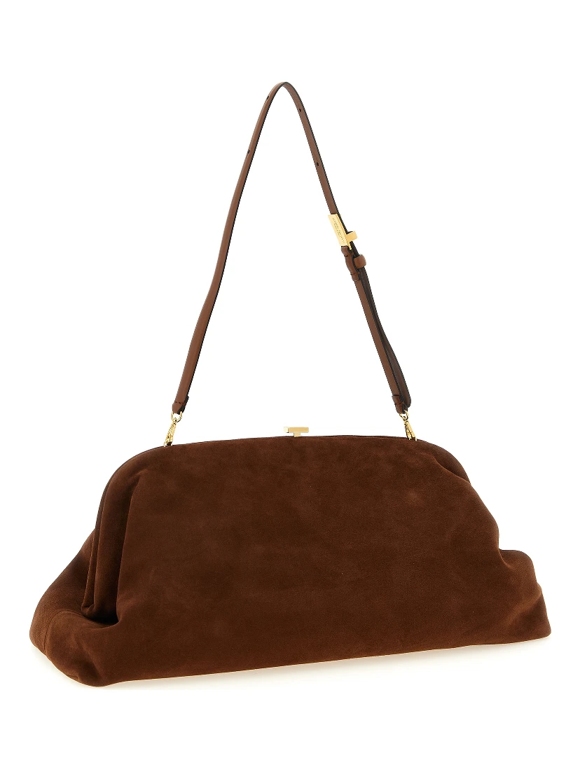 Brown Leather Clutch Bag