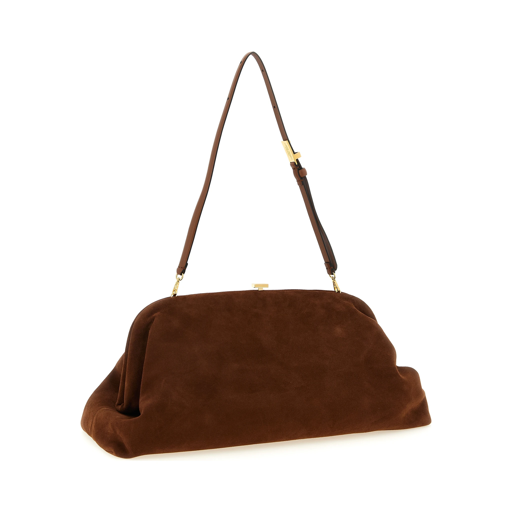 Brown Leather Clutch Bag