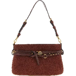 Bordeaux Lamb Leather Shoulder Bag