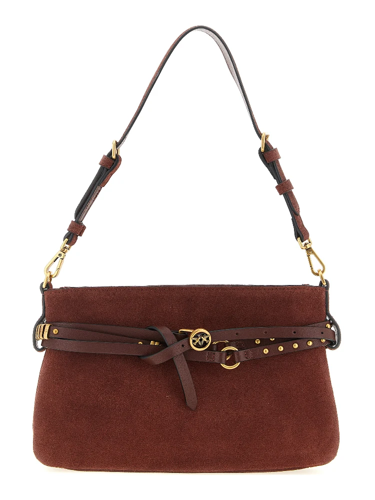 Bordeaux Lamb Leather Shoulder Bag