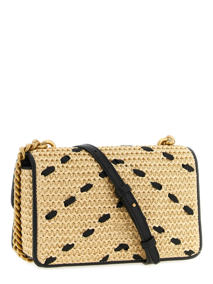Beige Cowhide Crossbody Bag