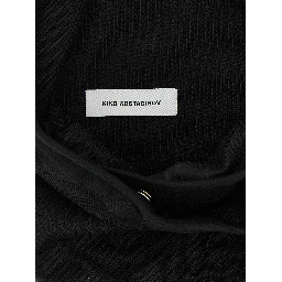 Black Cotton Crossbody Bag