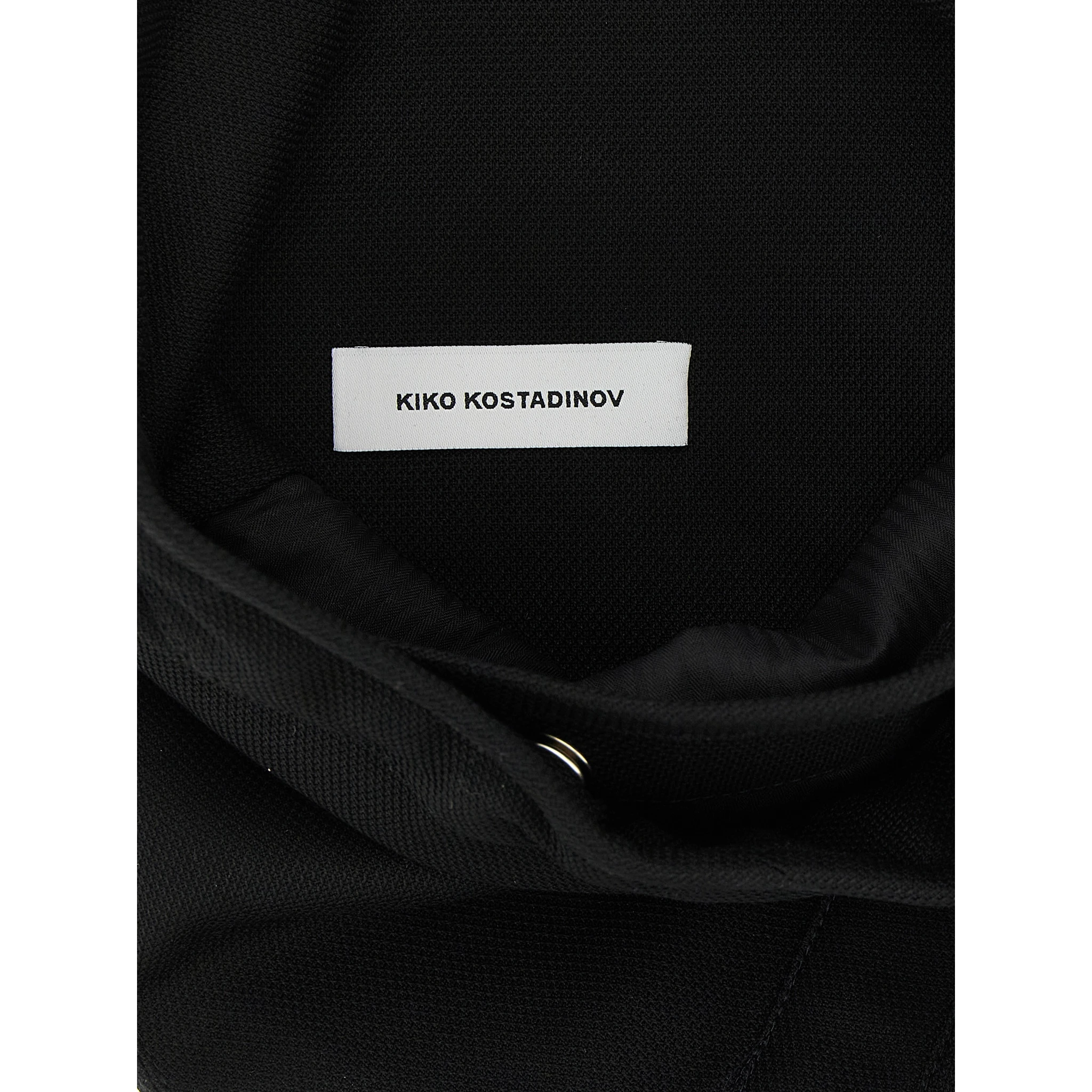 Black Cotton Crossbody Bag