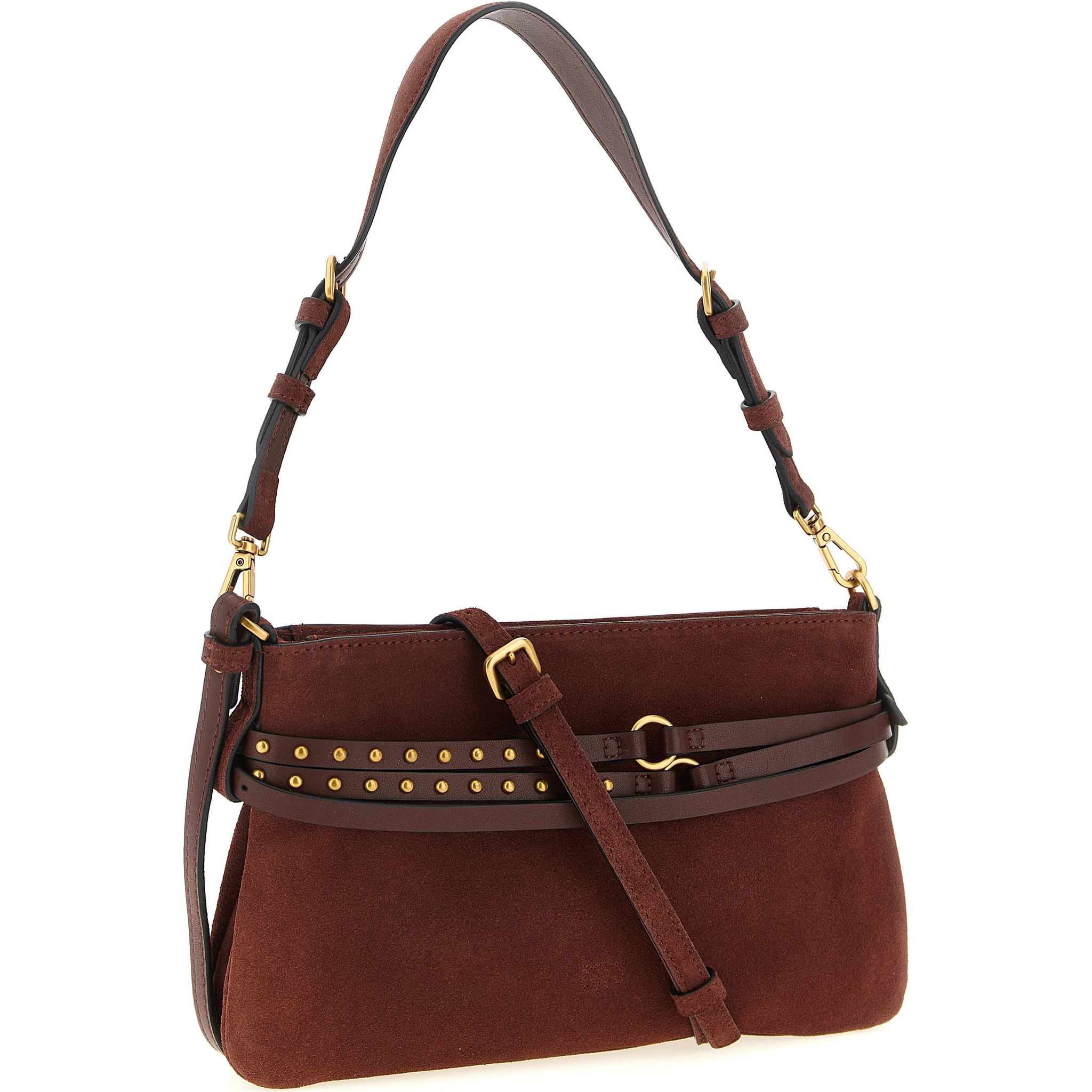 Bordeaux Lamb Leather Shoulder Bag