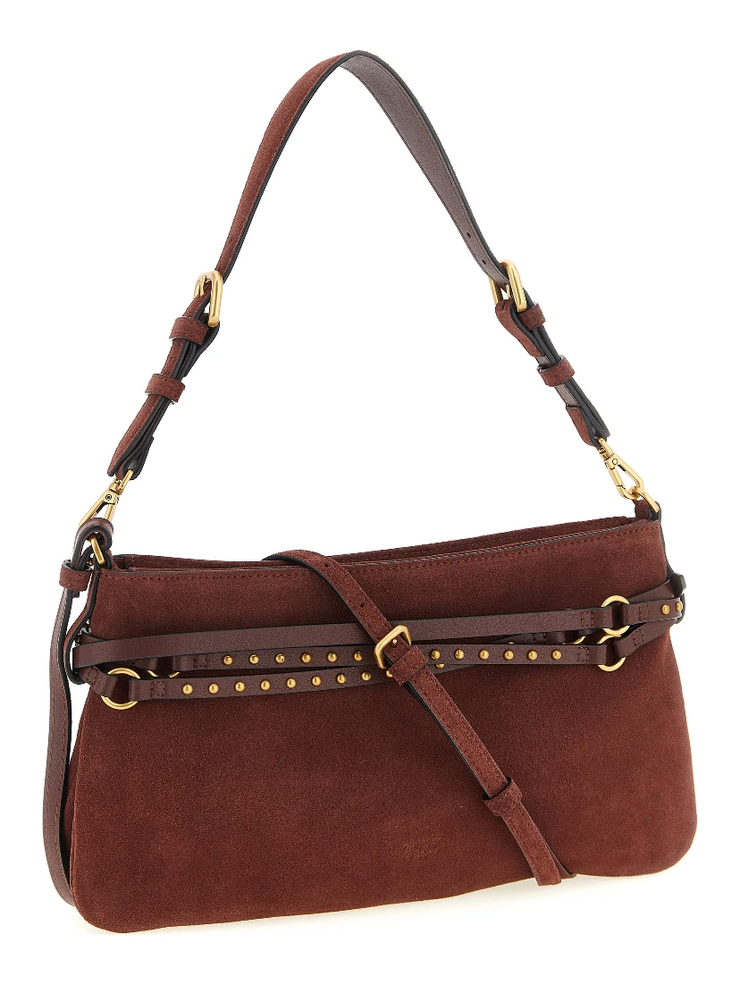 Bordeaux Cowhide Shoulder Bag