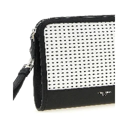 Bicolor Calfskin Clutch Bag